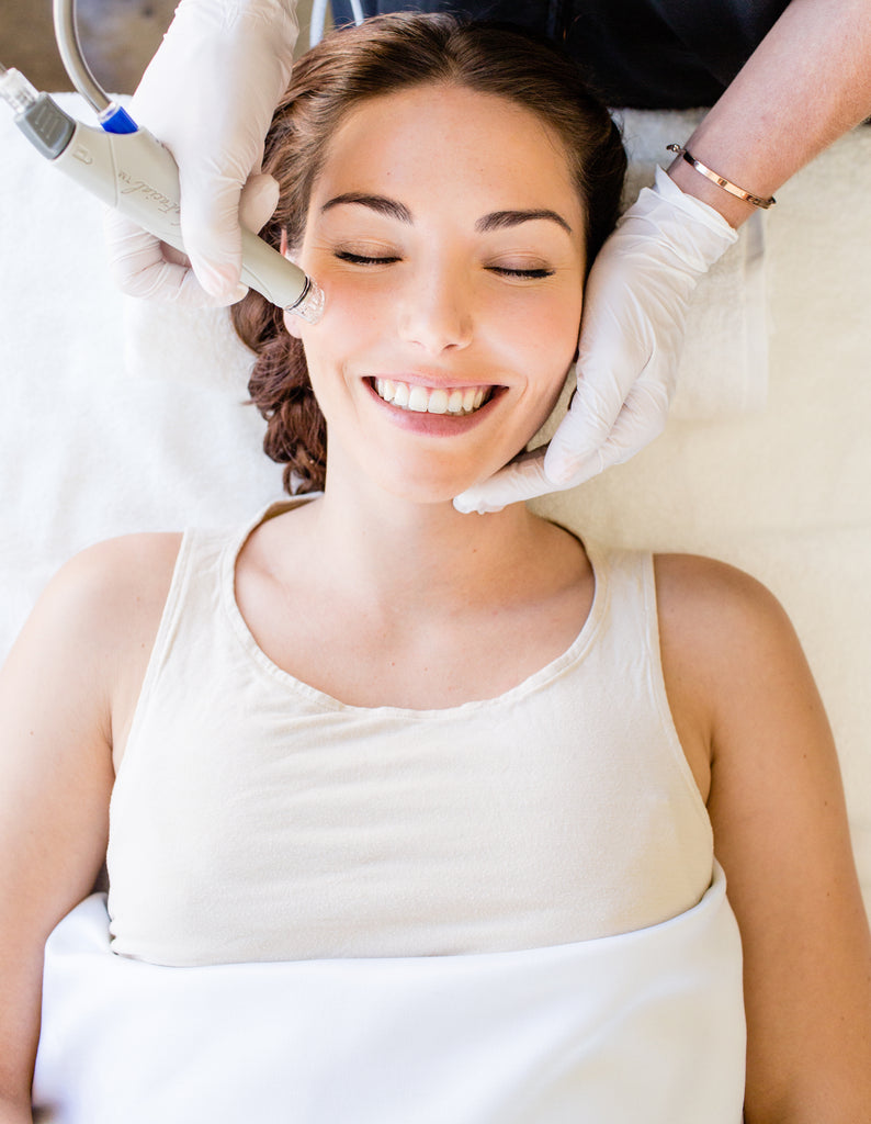 A Woman Enjoying a Soothing and Refreshing HydraFacial™